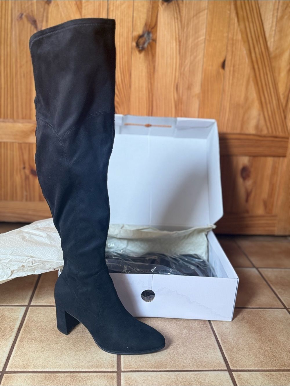 Marc Fisher Luley Faux Suede Over the Knee Boots - Size 6 - NWT
